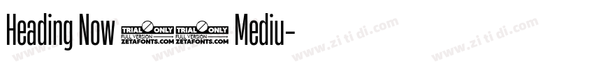 Heading Now 45 Mediu字体转换